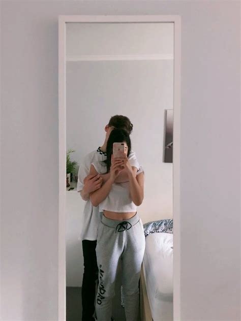 couple poses in mirror|Couple mirror selfie ideas